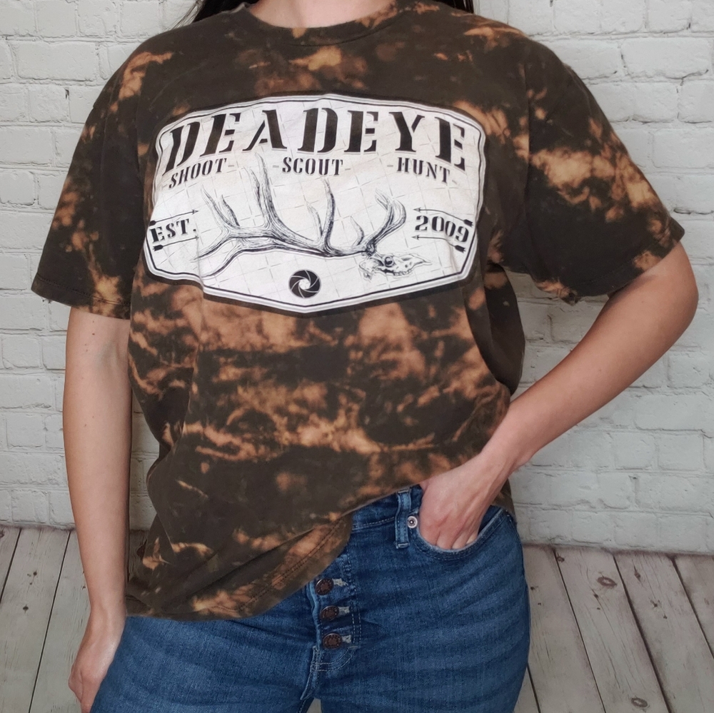 Deadeye bleach tie dyed t-shirt